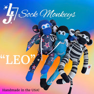 "LEO" Sock Monkey - Aztec Monkey