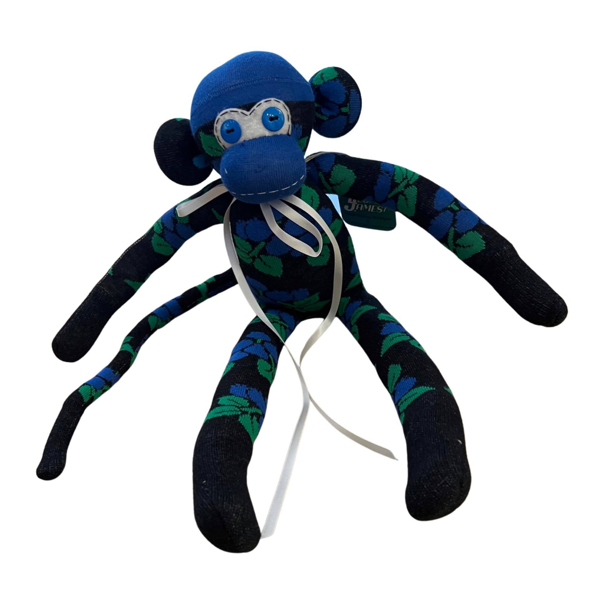 "LEO" Sock Monkey - Blueberry Monkey