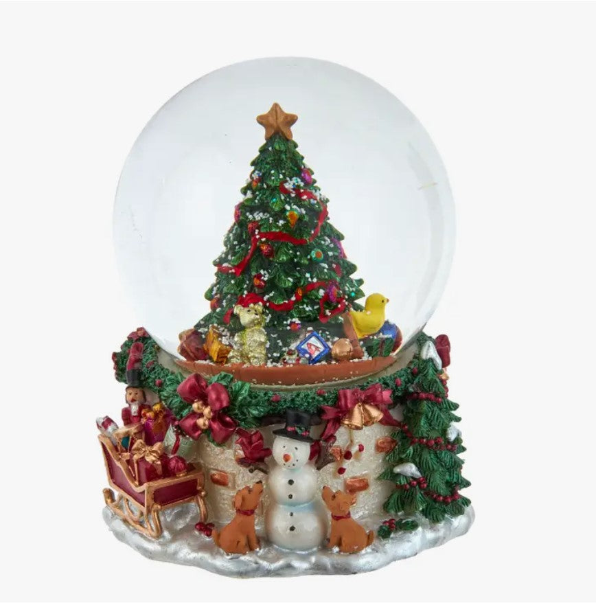 Musical Christmas Tree Water Globe