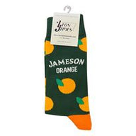 Jameson Orange Whiskey Crew Socks 6