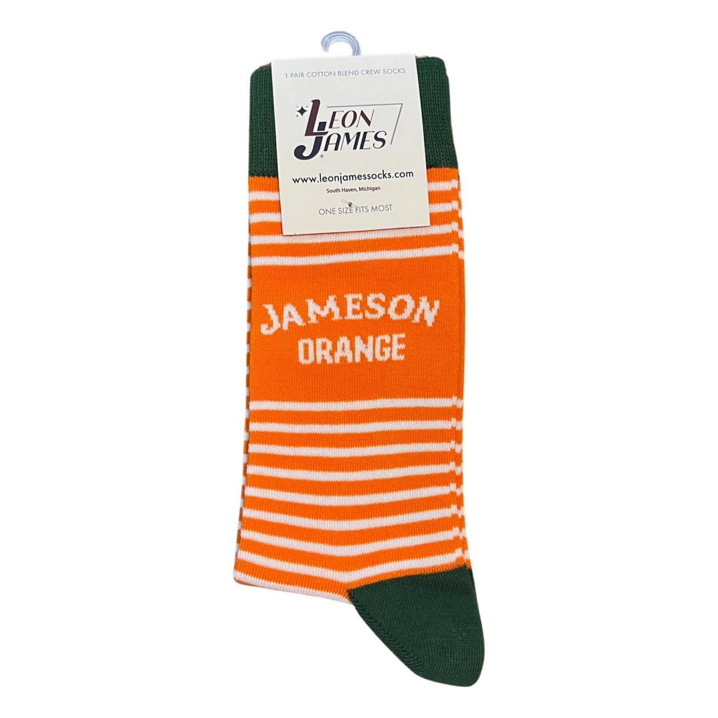 Jameson Orange Whiskey Crew Socks 1