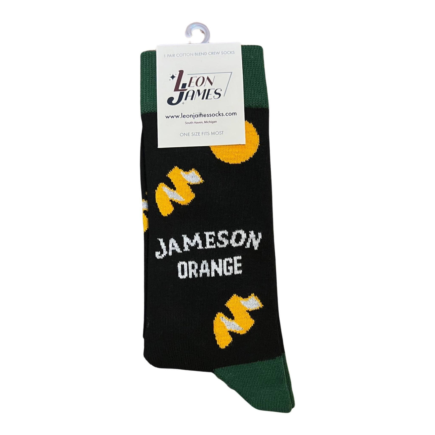 Jameson Orange Whiskey Crew Socks 3