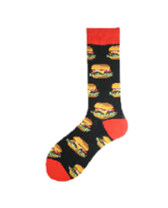 Double Cheese Burger Crew Socks