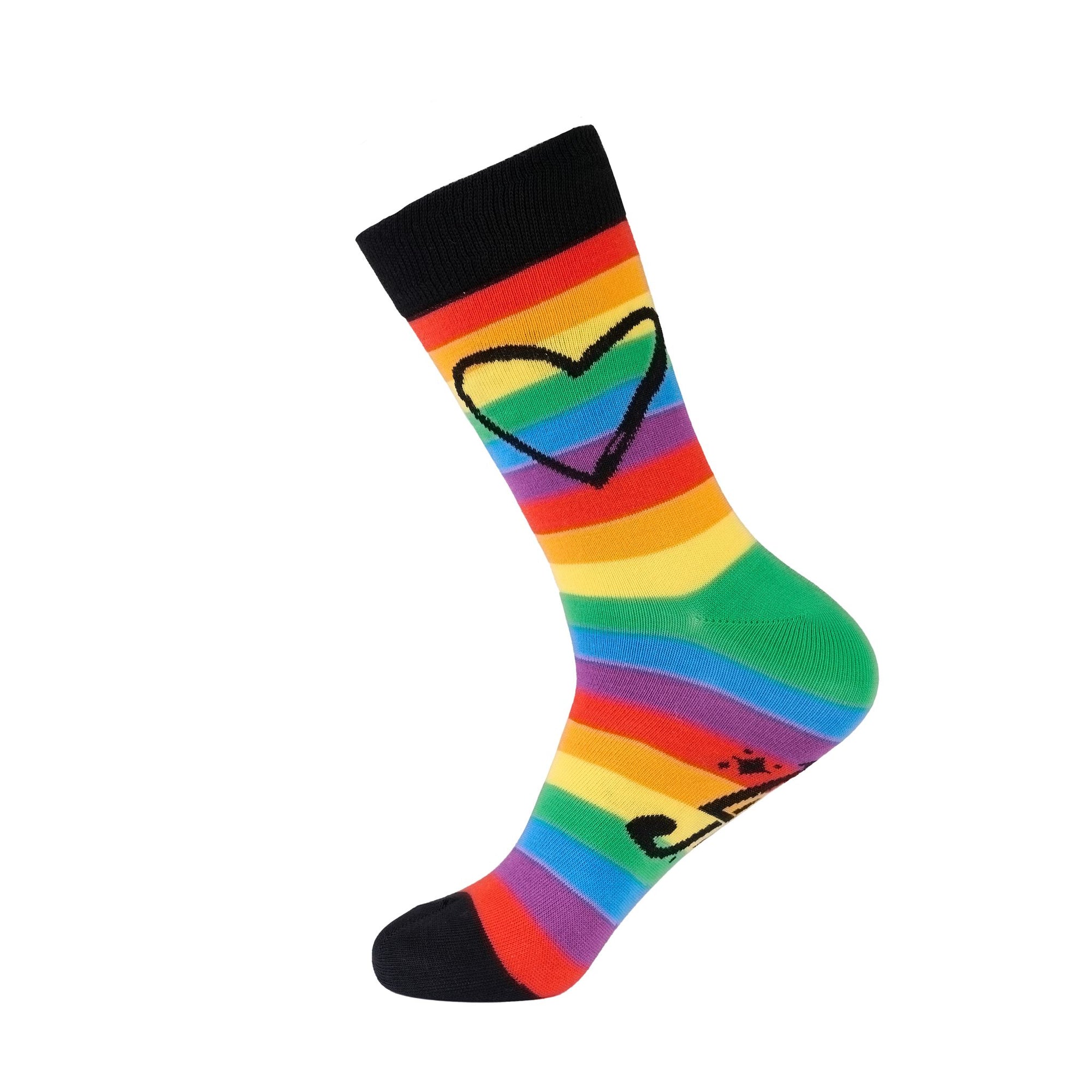 Pride Rainbow Crew Socks